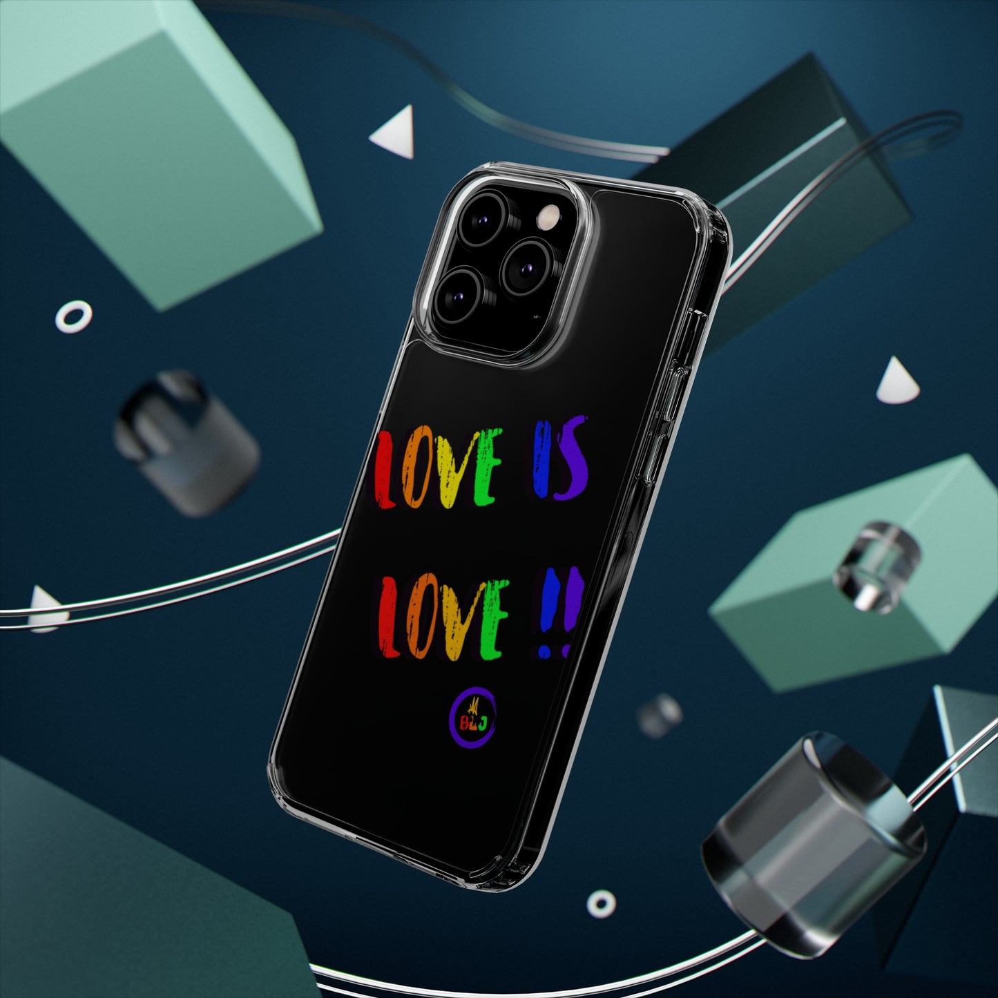 LOVE IS LOVE ❤️💛🧡💙💜🩷💚🤎🖤🤍🩵🩶Clear Case