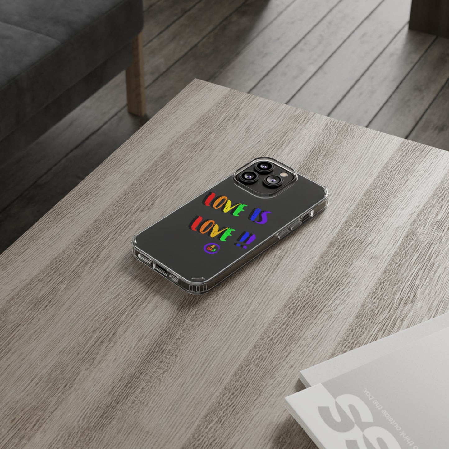 LOVE IS LOVE ❤️💛🧡💙💜🩷💚🤎🖤🤍🩵🩶Clear Case