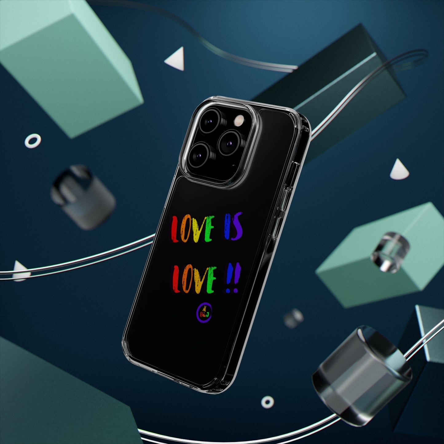 LOVE IS LOVE ❤️💛🧡💙💜🩷💚🤎🖤🤍🩵🩶Clear Case