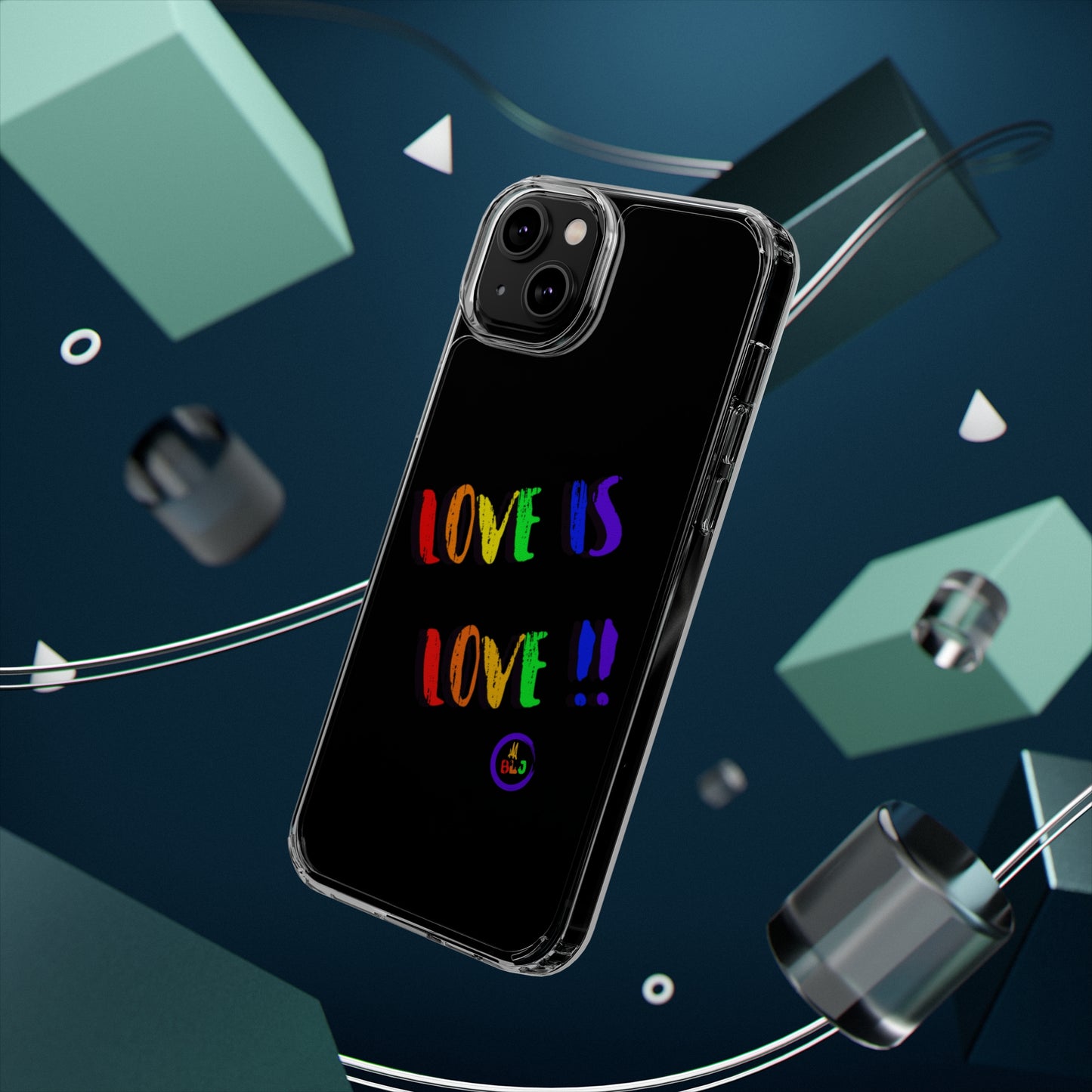 LOVE IS LOVE ❤️💛🧡💙💜🩷💚🤎🖤🤍🩵🩶Clear Case