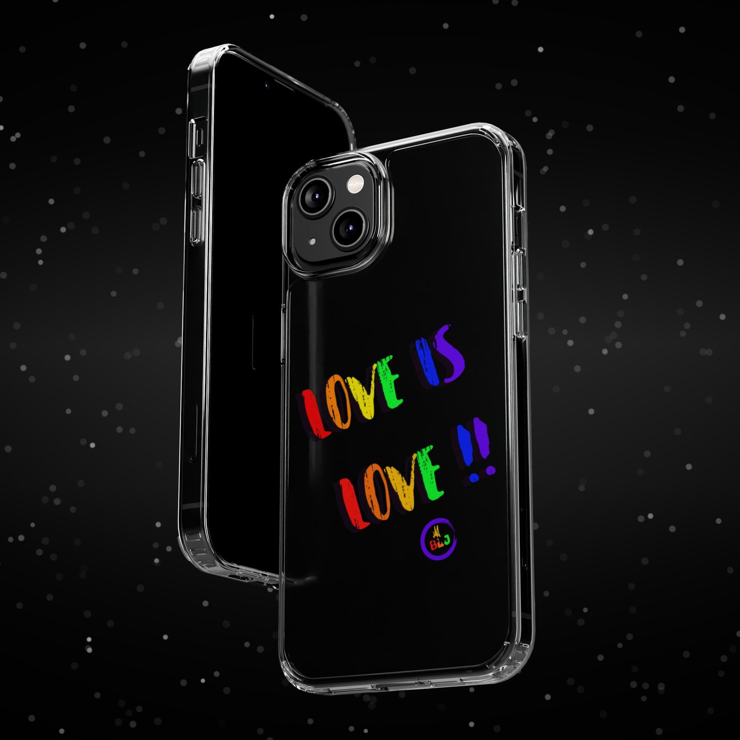 LOVE IS LOVE ❤️💛🧡💙💜🩷💚🤎🖤🤍🩵🩶Clear Case