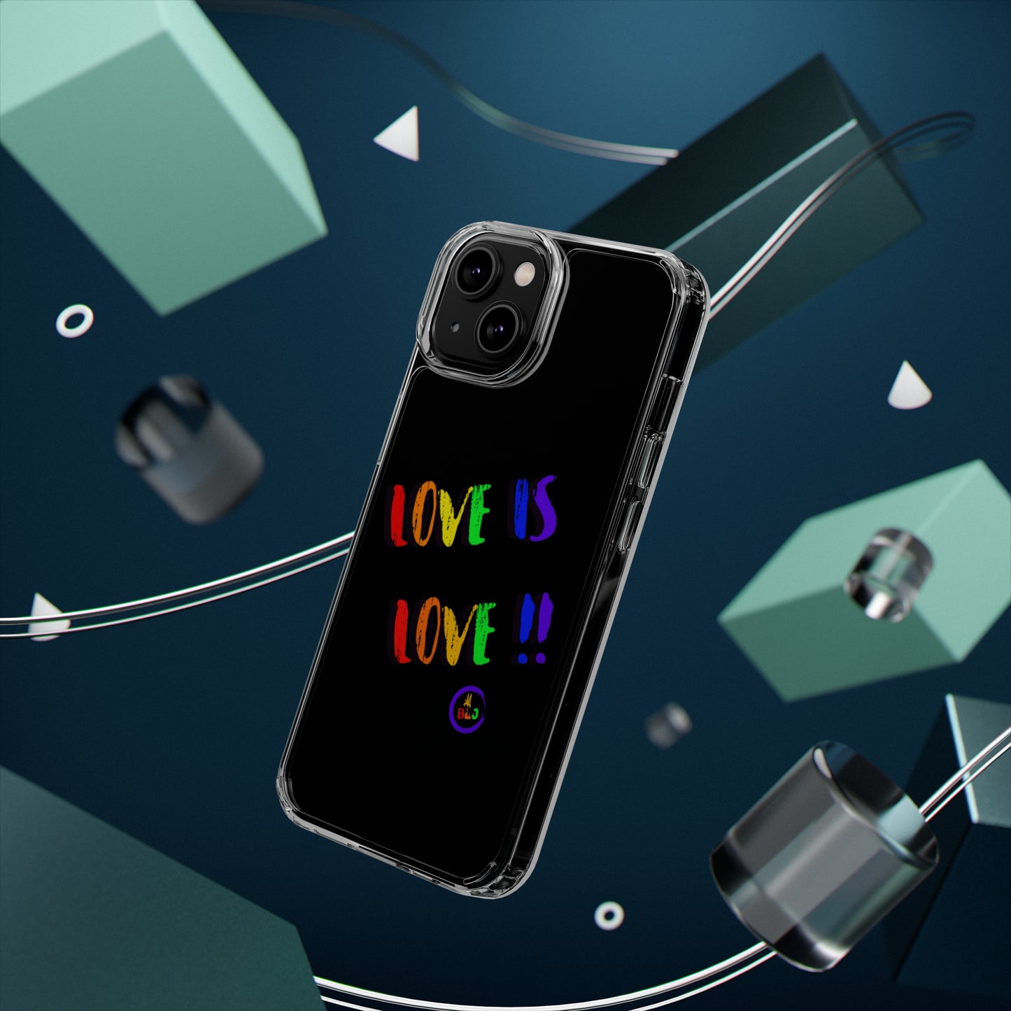 LOVE IS LOVE ❤️💛🧡💙💜🩷💚🤎🖤🤍🩵🩶Clear Case