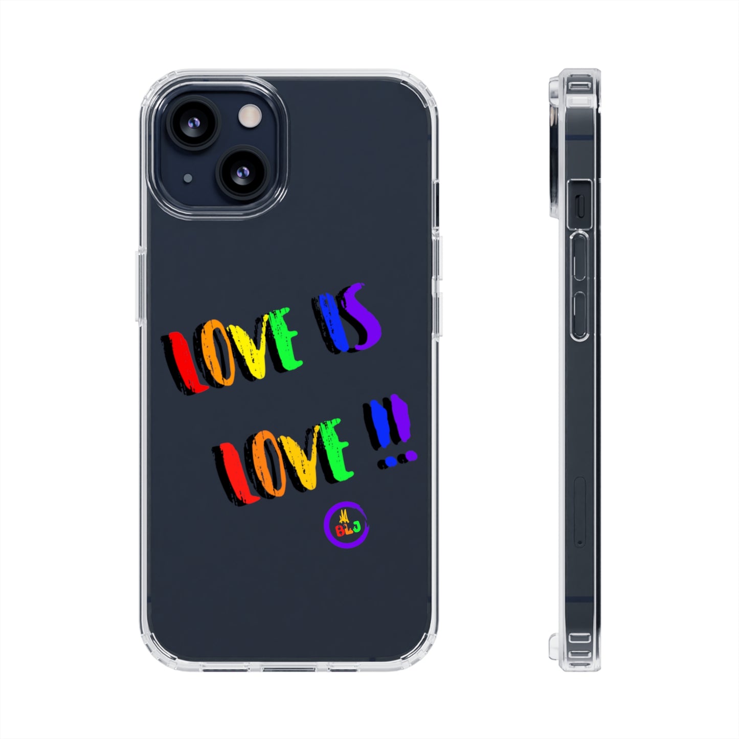 LOVE IS LOVE ❤️💛🧡💙💜🩷💚🤎🖤🤍🩵🩶Clear Case