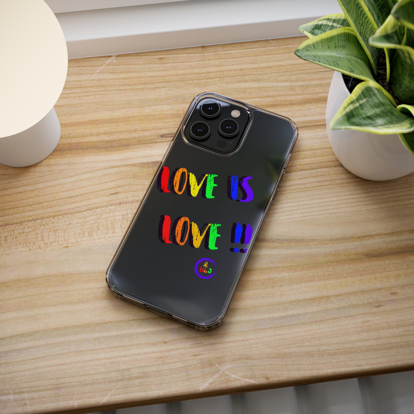 LOVE IS LOVE ❤️💛🧡💙💜🩷💚🤎🖤🤍🩵🩶Clear Case