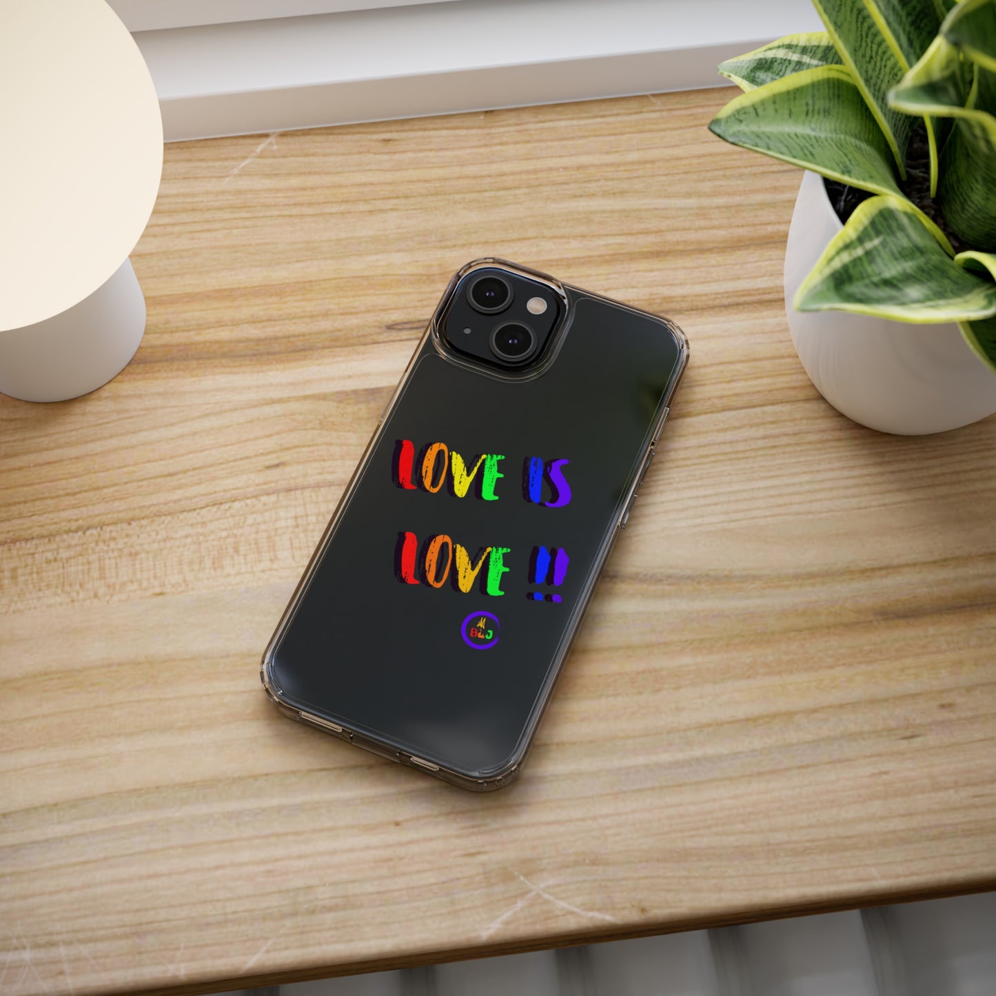 LOVE IS LOVE ❤️💛🧡💙💜🩷💚🤎🖤🤍🩵🩶Clear Case