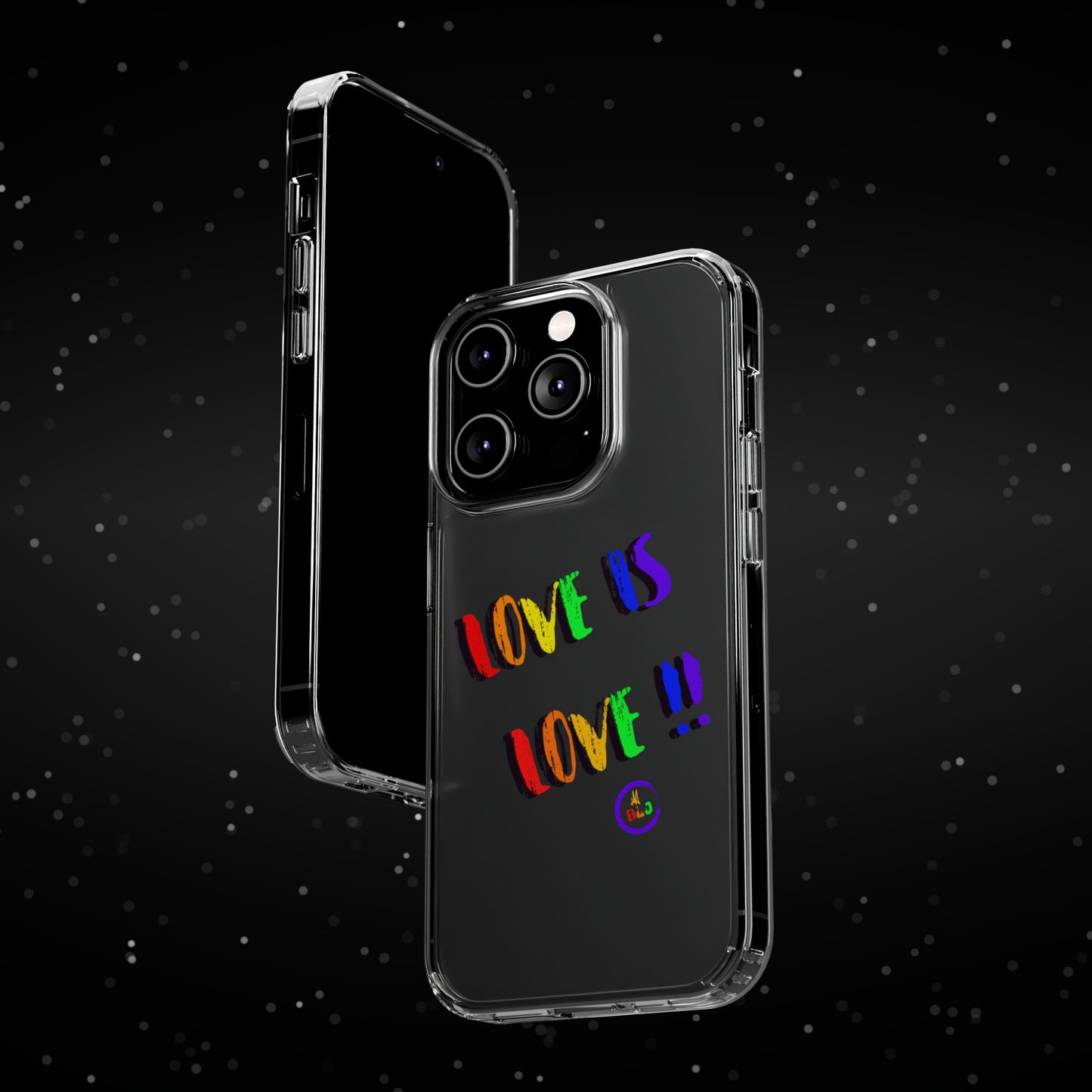 LOVE IS LOVE ❤️💛🧡💙💜🩷💚🤎🖤🤍🩵🩶Clear Case