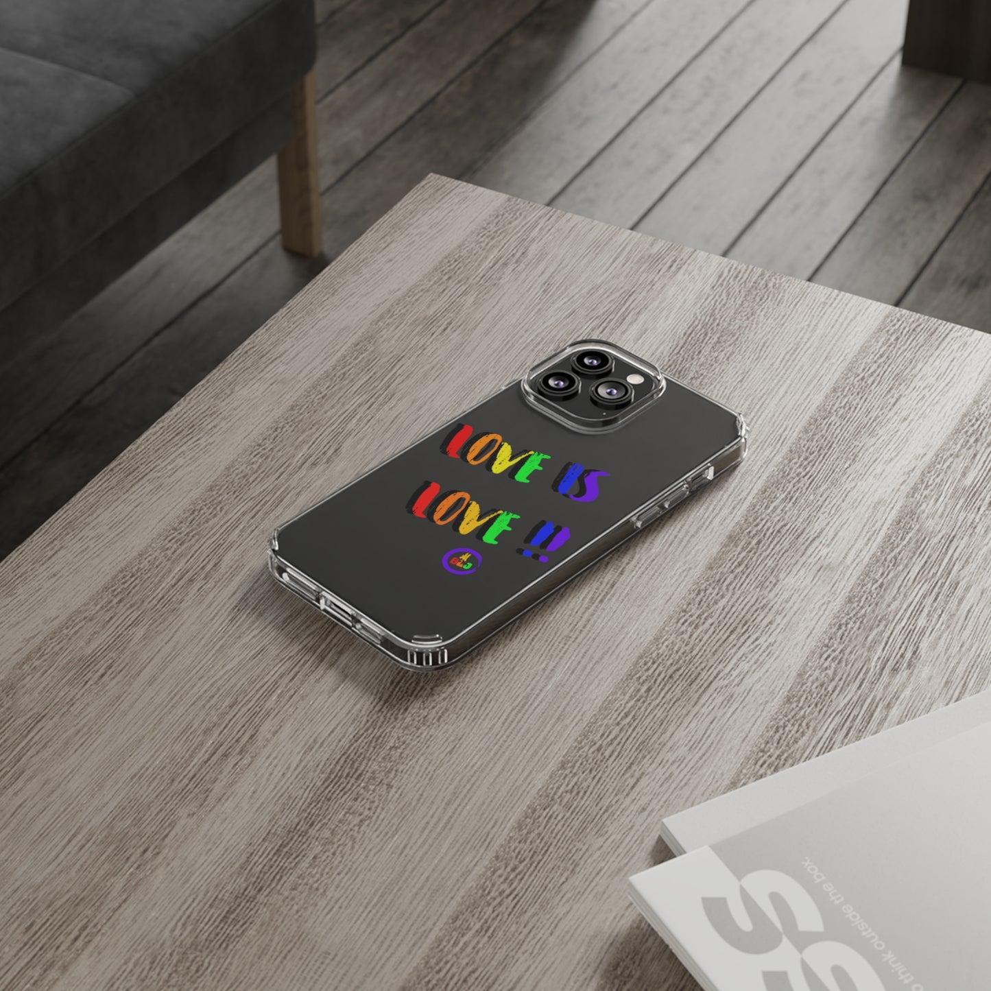 LOVE IS LOVE ❤️💛🧡💙💜🩷💚🤎🖤🤍🩵🩶Clear Case