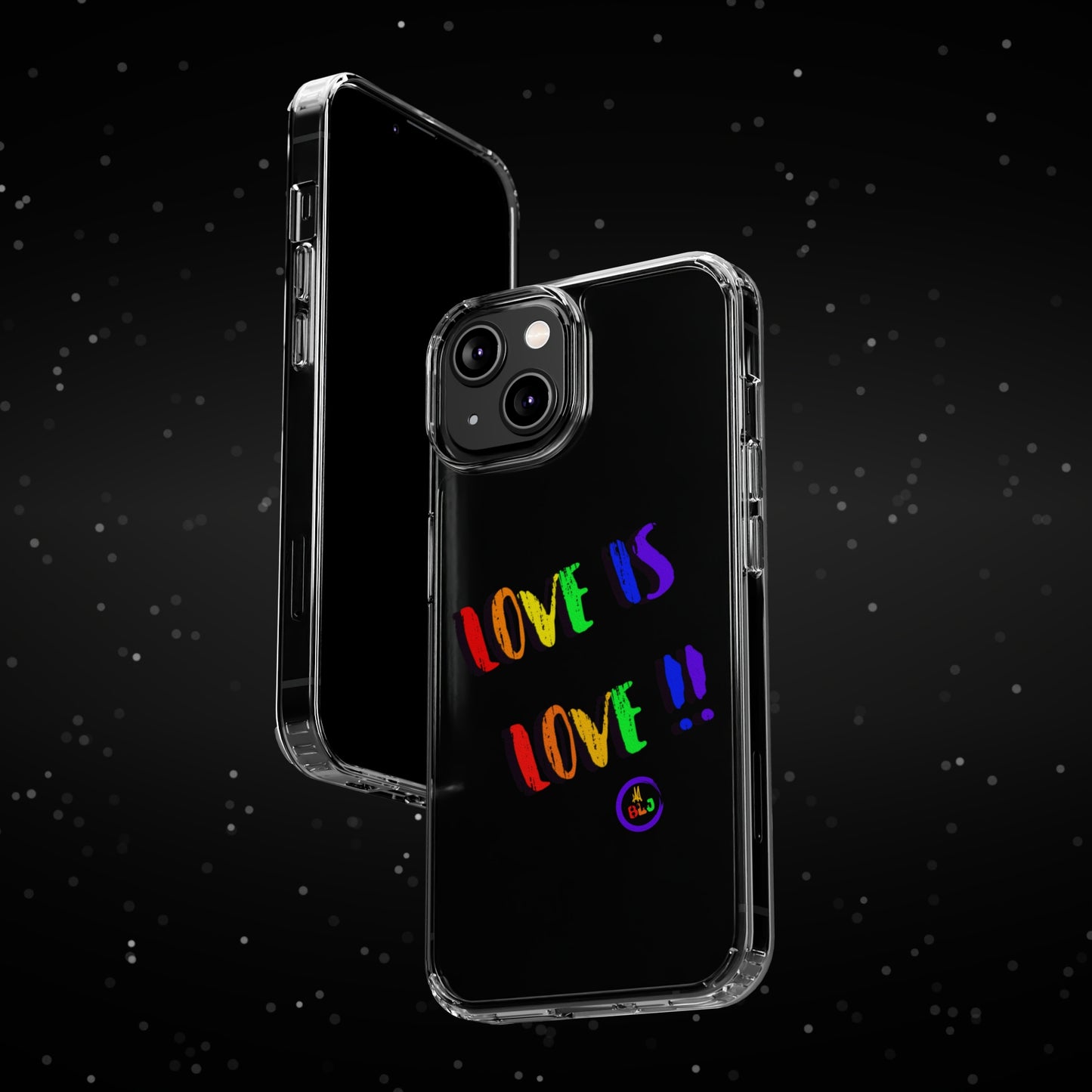 LOVE IS LOVE ❤️💛🧡💙💜🩷💚🤎🖤🤍🩵🩶Clear Case